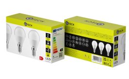 Žarnica LED 5W B45 400lm 4000K E14 G-Tech 3kos 10/1