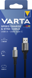 Kabel polnilni USBUSB/C, 60W 5Gbit/s, 2m, Varta