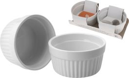 Pekač za mufine 2/1, 9x4cm, 200ml, porcelan 
