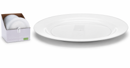 Krožnik pvc za večkratno uporabo, 23cm, set 4/1, pralno v pomivalnem stroju
