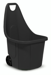 Voziček vrtni 60 L, črn
