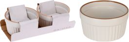 Pekač za mufine 2/1, 9x4 cm, 200 ml porcelan 
