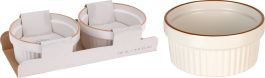 Pekač za mufine 2/1, 250ml, 11x5cm,  porcelan.
