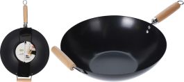 Wok 35cm z lesenim ročajem
