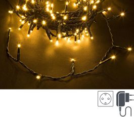 Lučke 180 led toplo bela 3 mm, 8 funkcij utripanja s časovnikom, 8,95 m, IP44, Bizz.