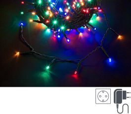 Lučke 180 led barvna 3 mm, 8 funkcij utripanja s časovnikom, 8,95 m, IP44, Bizzotto