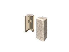 Zaključek PVC cubical, zunanji kot, pepelnato siva, 2/1, za L611