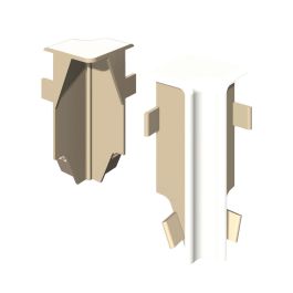 Zaključek PVC cubical, notranji kot, bel, 2/1, za L201