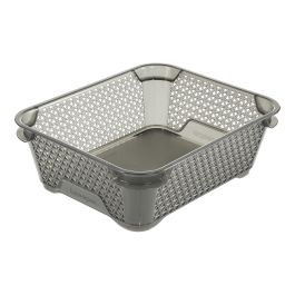 Košara mrežasta za shranjevanje Mirko 20x16x7cm, pvc, crystal grey
