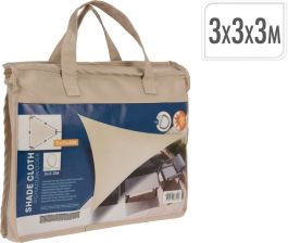 Senčnik trikotni bež 3x3x3x m, Koop.