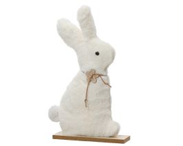 Zajček velikonočni, bel, 21cm
