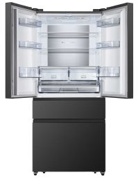 Hladilnik french door Hisense RF540N4SBF2, višina 181,7 cm, širina 79,4 cm, temni inox