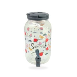 Vrč servirni za vodo s pipco Alpina  4l, 20x15x27cm, pvc, različni dekorji
