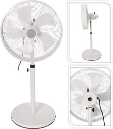Ventilator samostoječi fi 45 cm, 50 W, bel
