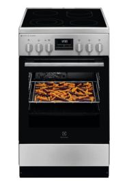 Štedilnik steklokeramični Electrolux LKR564255X, širina 60 cm, inox