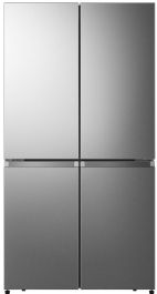 Hladilnik štirivratni Hisense RQ758N4SBSE, višina 178,5 cm, šiirna 91,2 cm, barva česanega nerjavnega jekla