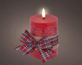 Sveča rdeča LED, 13cm
