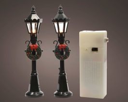 Dekoracija božična led laterna 12 cm, set 2/1, Kaem.