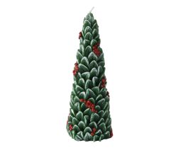 Sveča novoletna smreka, 15cm

