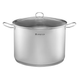 Lonec visok 35l, Acero, 40cm, inox, steklen pokrov, ind.
