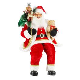 Figura božiček z medvedkom pojoč, 150 cm
