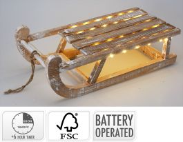 Sani lesene bele led 50 cm, Koo.
