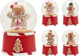 Krogla snežna COOKIE, 6,5cm, 4 motivi

