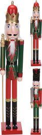 Dekorativna figura Hrestač, rdeče/zelen, 106 cm, 2 motiva
