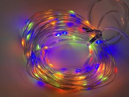 Lučke 120 led piksel barvne 8 funkcij utripanja 9 m, IP44,
