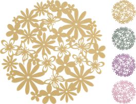 Pogrinjek namizni Flower, fi35cm, filc, več barv
