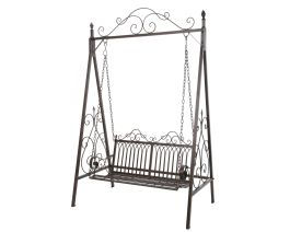 Gugalnica vrtna Bordeaux jeklo 89x150x231 cm, Kaem.