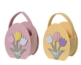 Košarica iz filca Tulipan, 13x16cm

