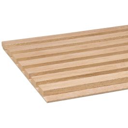 Panel akustični, Decowall Ton sur ton, Hrast naravni, ujemajoča podlaga, 260x30x1,7cm, PEFC 