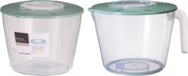 Vrč merilni s pokrovom, 1l, pvc

