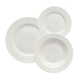 Krožnik garnitura Polis Rings 18/1, porcelan 
