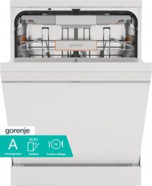 Pomivalni stroj prostostoječ Gorenje GS673A97W, širina 60 cm, 3 košare, 16 pogrinjskov