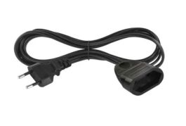 Podaljšek 1,5M/1V vodnik 0,75mm2 črn, PVC Emos