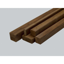 Konstrunkcijska letev 45x70x2000mm bor impregniran - barva teak 