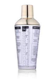 Posoda za mešanje koktajlov Cocktail Shaker, 480 ml, inox, steklo
