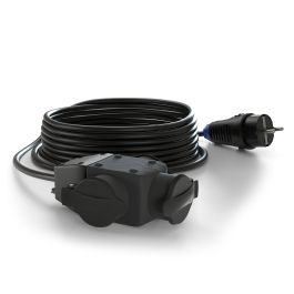 Podaljšek trojni šuko 16A HO7RN-F 3x1.5mm dolžina 5m IP44 Commel