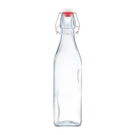 Steklenica z vakuum. zamaškom, štirioglata, 500ml  
