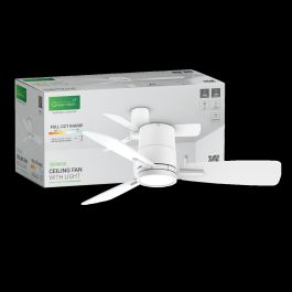 Ventilator stropni z lučjo Green Tech, fi 106 cm, 15W, 3CCT, bela ali barva lesa
