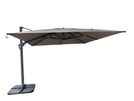 Senčnik vrtni svetlo siv 4x4 m
