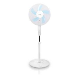 Ventilator samostoječi Sogo 40 W, fi 40 cm, 3 hitrosti, nastavljiva višina do 125 cm, 5-kraka vetrnica, oscilacija, bel