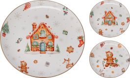 Krožnik plitki  Cookie, 26,5 cm, porcelan
