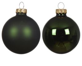Bučke novoletne steklene zelene fi 10 cm, set 4/1
