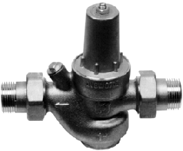 VENTIL REDUCIRNI 1/2" Dn 15,  Z MANOMETROM+HOLANDEC, WATSS
regulacija gumb s skalo