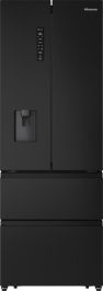 Hladilnik french door Hisense RF632N4WFE1, višina 200 cm, širina 70,4 cm, inverter, 485 L, črn