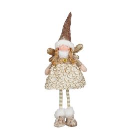 Figura punčka angel, zlata 40 cm
