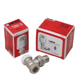 VENTIL RADIATORSKI TERMOSTATSKI HERZ 1/2" DN15 mm KOTNI + GLAVA TERMOSTATSKA, SET
( ventil 7724 91 + glava 7260 06 )